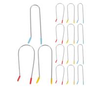 UKCOCO 48pcs Portable U Shape Thermal Hair Rollers Clip Made of Stainless Steel Gentle on Hair Types for Travel and Home Use Replacement Hot Roller Pins for Effective Random Color