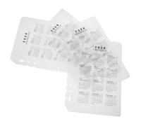 UKCOCO 4pcs A5 Frosted Plastic Notebook Dividers with 2026 Calendar Tabs, 6-Hole Loose-Leaf Planner Inserts for Date Organization and Binder Refills, Office and DIY Use