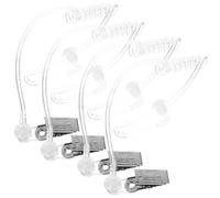 UKCOCO 4pcs Acoustic Tube Replacement for Two Way Earpiece Radio Headsets | Detachable PVC Design, Easy to Clean and Maintain, Discreet Communication Accessory for Security Personnel and Retail Staff