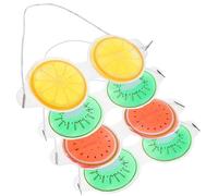 UKCOCO 4Pcs Adorable Fruit Shaped Cooling Eye Mask Set for Protective Eye Mask for Summer Soothing Relief for Birthday