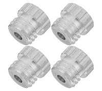 UKCOCO 4pcs Aluminum Rotating Base Connectors for Levels, 6mm to 15mm Coupling Adapters, Swivel Heads for Level Instruments Mounting in Measuring and Layout Tools