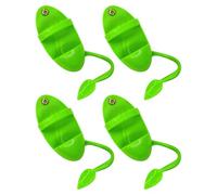 UKCOCO 4pcs Bird Cuttlebone Holder with Perches for Parakeets Cockatiels Budgies Conures - Plastic Cuttlefish Bone Food Clips Bird Cage Accessories Feeding Station for Pet