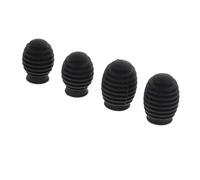 UKCOCO 4pcs Black Silicone Drumstick Protectors Spiral Mute Covers for Drumsticks 7a5a Size Silent Practice Head Covers for Electric Drums and Drum Pads