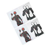 UKCOCO 4Pcs Chest Ring Target Paper for Outdoor Family Games Durable Precision Practice for Skill Development Compact Design Markings for Training