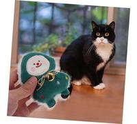 UKCOCO 4Pcs Christmas Tree Catnip for Indoor Cats Plush Bite Resistant Chew Interactive Kitten Teething to Encourage Furniture