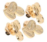 UKCOCO 4pcs Coffee Bean Brooch Set Metal Coffee Lapel Pins for Shirts and Denim Jackets Fashion Accessories and Workwear