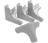 UKCOCO 4pcs Corner Guards for Furniture Range Hood Safety Silicone Edge Protectors for Tables Prevent Bumps Knocks Collision Prevention Grey Color