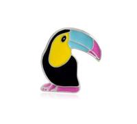 UKCOCO 4PCS Creative Rainbow Pineapple Brooch Set Cartoon Toucan Breastpin for Women Eye Catching Badge Decor for for Clothing Accessories and Everyday Wear
