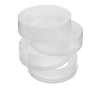 UKCOCO 4pcs Diaper Pail Refill Rings for Nursery and Home Use, Compatible Diaper Disposal Trash Bin Replacement, White Garbage Can Refill Accessories