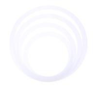 UKCOCO 4pcs Drum Mute Rings Set for Snare Drum Kit Portable Practice Accessory Sound Dampening Circles for Home Use Percussion Instrument Accessories