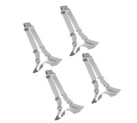 UKCOCO 4pcs Eiffel Tower Stainless Steel Cookie Cutters Non-Rust Baking Molds for Fruit Vegetable Cake Shapes Easy Clean DIY Pastry Cutters for Home Kitchen Bakery