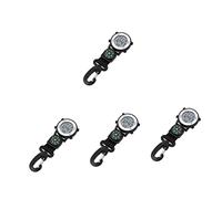 UKCOCO 4pcs Electronic on Back Sports Compass Nurses Backing Watches Lightweight with Fob Pocket Carabiner Watch Clip- Hanging Hiking Portable Clip Children Students for Climbing Nylon