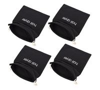 UKCOCO 4pcs Embroidered Canvas Bag Drawstring Travel Hair Dryer Diffuser Holder Scratch-Resistant Portable Storage Bag for Electric Hair Dryer Cosmetics