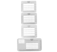 UKCOCO 4pcs Envelope Addressing Plastic Stencil Templates Translucent Writing Guide for Cards Invitations Letters with Precise Lines and Dots for Neat Handwriting Practice