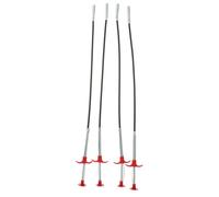 UKCOCO 4pcs Flexible Steel Grabber Tools Bendable Claw Grip for Drain Hair Cleaner and Sink Unblocker, for Kitchen and Toilet Pipe Cleaning