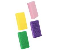 UKCOCO 4pcs Foot Callus Remover Set Pu Foam Foot Files Dual Grit for Hard Skin Removal Bright Yellow Pink Green Purple for Smooth Heels