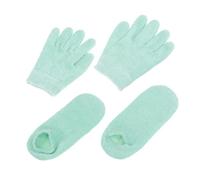 UKCOCO 4pcs Gel Gloves Mitts Plant Gel Moisturizing Spa Socks with Fabric Material, Not Easy to Break Or Deform, Style Sent Randomly for Women Foot Care Random Style