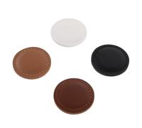 UKCOCO 4pcs Golf Ball Position Markers Set with Magnetic Alignment Coins, Multi-color Black Brown White for Putting Training and Golf Course Accessories