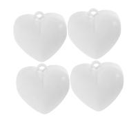UKCOCO 4pcs Heart Shaped Balloon Weights Heavy Duty Anchors for Weddings Birthdays Anniversaries Elegant Table Centerpiece Decor with Heart Pendants