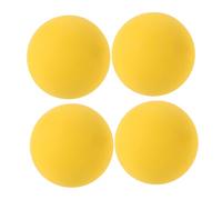 UKCOCO 4Pcs High Elasticity Rubber Balls for Dynamic Rebound Training Vibrant Yellow Bouncing Balls for Sports Practice and Reaction Improvement