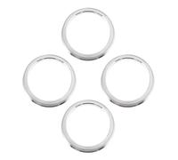 UKCOCO 4pcs Hub Centric Wheel Rings Aluminium Alloy Center Bore Adapter for Vehicle's Hub and Wheels, High Hardness and Not Easily Deformed, Silver Finish, Size 66.45 to 57.1mm for Car