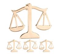 UKCOCO 4pcs Justice-themed Scales Brooch Metal for Lawyer Suit Collar Brooch Statement Men's Vintage Lapel Pin for Jackets and Sport Coats