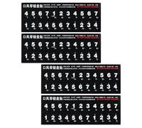 UKCOCO 4pcs Melodica Keyboard Practice Stickers Pitch Labels Self-adhesive Melodica Accessories for 27/32/37-key Instruments Suitable for Beginner Learning and Music Education