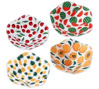 UKCOCO 4pcs Microwave Bowl Protector 6.7 Inch Insulated Heat Resistant Polyester Cotton Bowl Holder for Heating and Baking