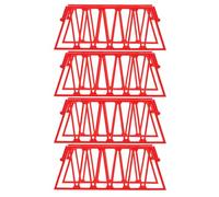 UKCOCO 4pcs Miniature Railway Bridge Support Net for Kids Simulation Bridge Construction Accessories for Toy Train Railway Scenery Layout Buildings 10.02x3.73x2.75Inch