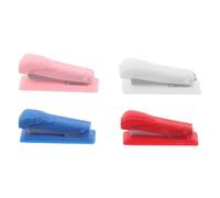 UKCOCO 4pcs Miniature Stapler Accessories for Dollhouse Realistic Dollhouse Stapler Supplies Pink White Blue and Red for Crafts and Stylish Decor
