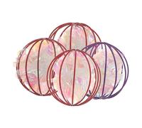 UKCOCO 4pcs Noisy Paper Ball Toy Crinkle Balls for Cats Lightweight Cat Chasing Toys Random Color