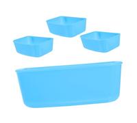 UKCOCO 4pcs Parrot Feeder Bird Cage Accessories Small Cage Bird Bath Bowl for Parakeets Rabbit Water Bowl