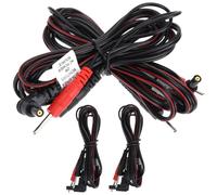UKCOCO 4pcs Pin Connector Lead Wire for Therapy Machines Durable Cords for Massage Machine Easy to Install Portable High Performance
