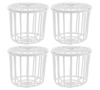 UKCOCO 4pcs Plastic Bird Nest Box for Finches and Parrots Lightweight Sturdy Breeding Basket with Natural Integration Easy Setup Nesting Storage for Canary and Finch Cage Accessories