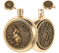 UKCOCO 4pcs Rabbit Keychain Charm for Jewelry Making Chinese Zodiac Rabbit Charm Pendants for Crafts