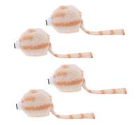 UKCOCO 4pcs Realistic Plush Mouse Cat Cute Fuzzy Mice for Kitten Training Interactive Indoor Play Safe and Durable Stuffed Rat for Cats Fun Chewing Activity