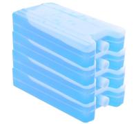 UKCOCO 4pcs Reusable 400ml Ice Packs for Air Cooling Fans and Lunch Boxes, Portable Leakproof Ice Crystal Cooling Boxes Made of Plastic and High-density Resin, for Outdoor Picnic