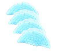 UKCOCO 4pcs Reusable Gel Ice Packs Cold Compress Bags for Injuries Care Nursing Therapy Hot Cold Relief Semi-Circle Shape Blue for Sports and Travel