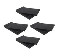 UKCOCO 4pcs Shake and Slip Speaker Pad Black Soundproof Mat for Voice Box Acoustic Isolation Sponge Pad Shockproof Cushion for Monitor