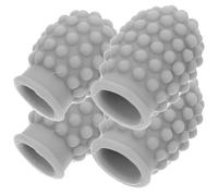 UKCOCO 4pcs Silicone Drumstick Tip Caps for 7a 5a Drumsticks, Drum Practice Mute Covers Grain Texture, Musical Instrument Accessories for Silent Drumming and Snare Drum Use