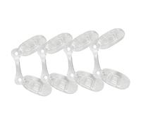 UKCOCO 4pcs Silicone Nose Pads for Glasses Slip Comfortable Cushions Fit for Eyeglasses Transparent U Shaped Design for All Day Wear