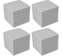 UKCOCO 4pcs Soundproof Sponge Acoustic Foam Panels 15x15x15cm Grey Fire-resistant Cube Blocks for Studio Sound Absorption and Wall Insulation