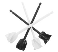 UKCOCO 4pcs Spiral Mixing Paddle Set for Drill, Reusable Epoxy Resin and Paint Mixer Attachment, Professional Stirring Rods for Precise Material Blending in Repair Jobs and Craft