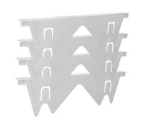 UKCOCO 4pcs Stainless Steel Stove Gap Covers Kitchen Accessories to Fill Gaps between Gas Cooktop and Countertop Durable Easy to Various for Home and Commercial Kitchens