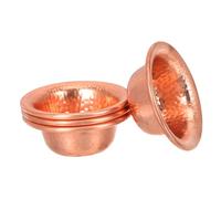 UKCOCO 4Pcs Tibetan Buddhism Offering Bowls Copper Water Cups for Worship Tabletop Ritual Use Home Decoration Suitable for Meditation Yoga Tea Rooms Gift
