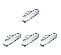 UKCOCO 4pcs USB Hub Multi-port Adapter USB Ports for Laptop Computer for Home Office Use