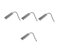 UKCOCO 4pcs Usb Hub Usb-c Ports Usb Splitter for Laptop Computer for Multiple Devices for Desk Setup