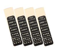 UKCOCO 4pcs Violin Finger Guide Fingerboard Stickers Black Decals for Violin Intonation Practice Beginner 1/4 Size Fretboard Notes Accessories