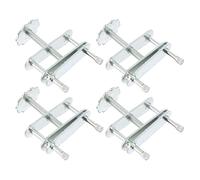 UKCOCO 4pcs Water-Stop Clamps for Latex Hose and Pipe, Galvanized Iron Hose Control Clamps Adjustable Worm Gear, Fits Multiple Tube Diameters, Prevents Loosening, for Biology Lab