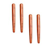 UKCOCO 4pcs Wooden Acupressure Stick Set, Rosewood Acupuncture Point Massager Rods for Muscle Massage, Trigger Point Therapy and Relief, Manual Body Massage Tools for Relaxation